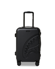 THE JOURNEY BEGINS SHARKITECTURE CARRY-ON LUGGAGE BLACK WITH EXTRA STICKERS
